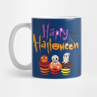 Happy Halloween cute spooky cupcakes Mug